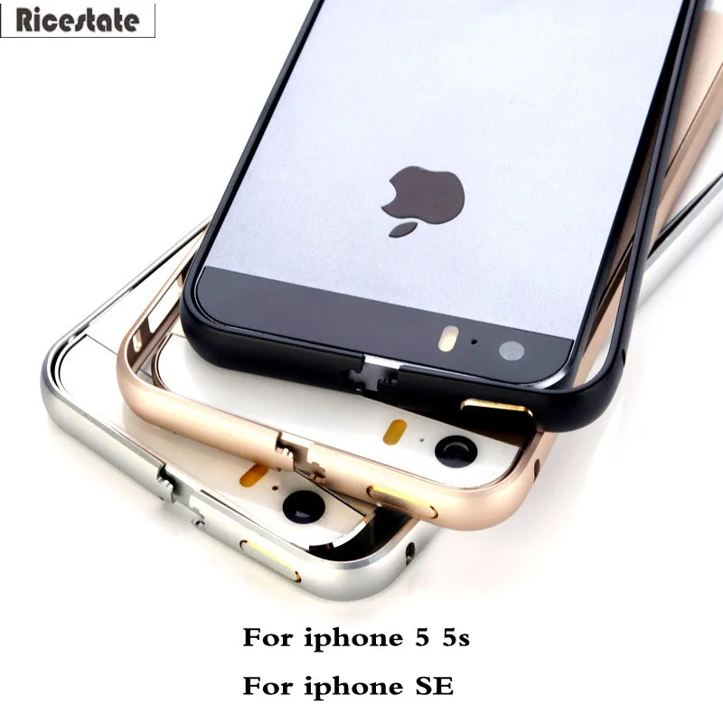 Тонкий Модный металлический бампер Ricestate для IPhone 5 SE чехол телефона с алюминиевой
