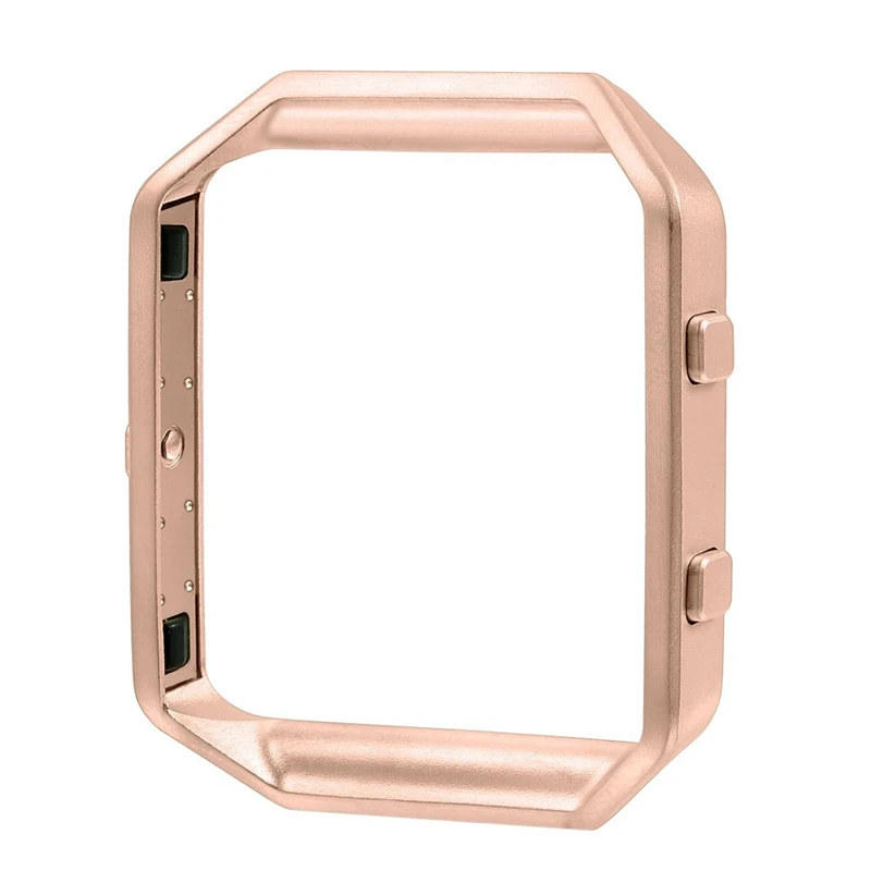 

Bemorcabo Metal Stainless Steel Case Watch Frame Shell for Smart Watch Fitbit Blaze Watch Holder Gold Silver Black Rose Gold