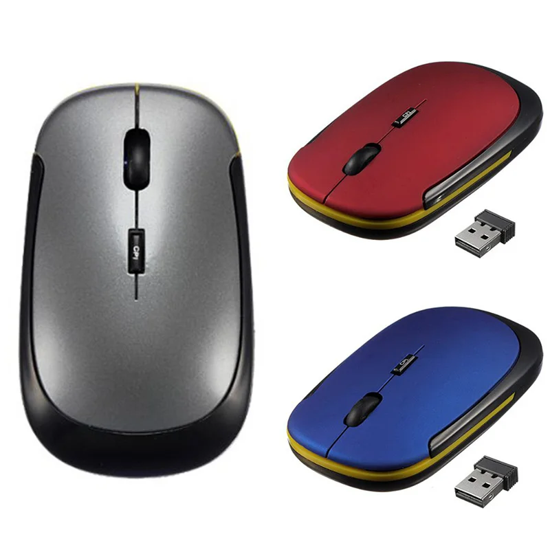 Etmakit Мини тонкая 2 4G USB Беспроводная оптическая мышь для ноутбука мыши компьютера