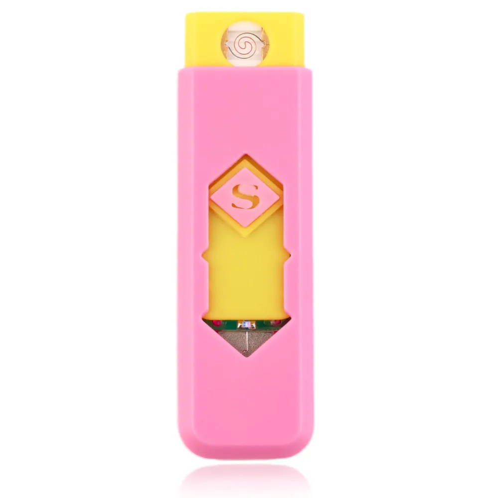 20 шт./лот USB Зажигалка электронная перезаряжаемая беспламенная сигаретная