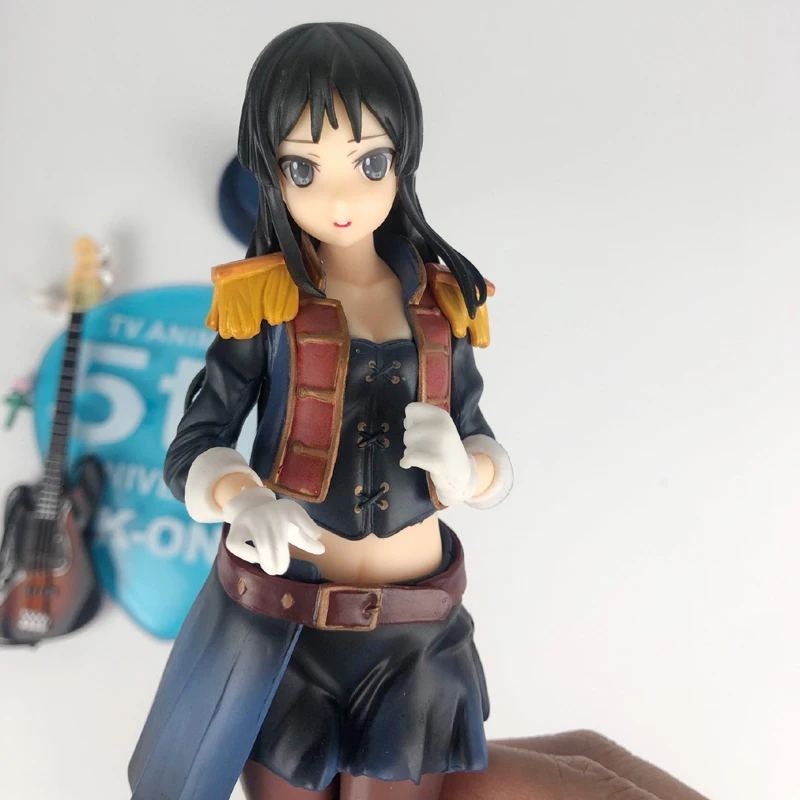5th Юбилей Azusa Nakano K-ON аниме Рисунок akiyama Mio рицу тайнака ПВХ 1/8 девочка играть музыкальная модель игрушки полностью из коллекций