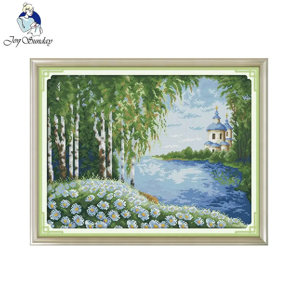 Набор для вышивки крестиком Joy Sunday сделай сам набор рукоделия Китайская вышивка