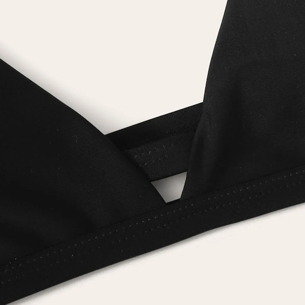 Женский купальник-бикини SAGACE однотонный купальник с пуш-ап 2019 | Спорт и