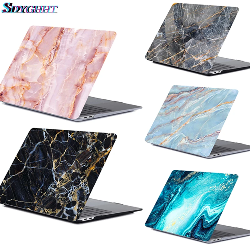 Популярный чехол для ноутбука с мраморным узором для Apple Macbook Pro retina Air 11 12 13 15, для Mac new Air/pro 13 дюймов A1932 A1708