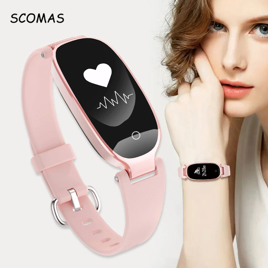 SCOMAS Модные Смарт-часы Bluetooth 4 0 монитор сердечного ритма фитнес-трекер
