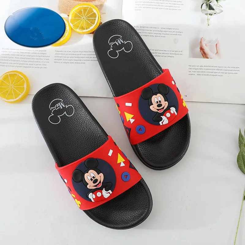 2019 г. Новые женские сандалии и шлепанцы домашние тапочки с Микки Маусом