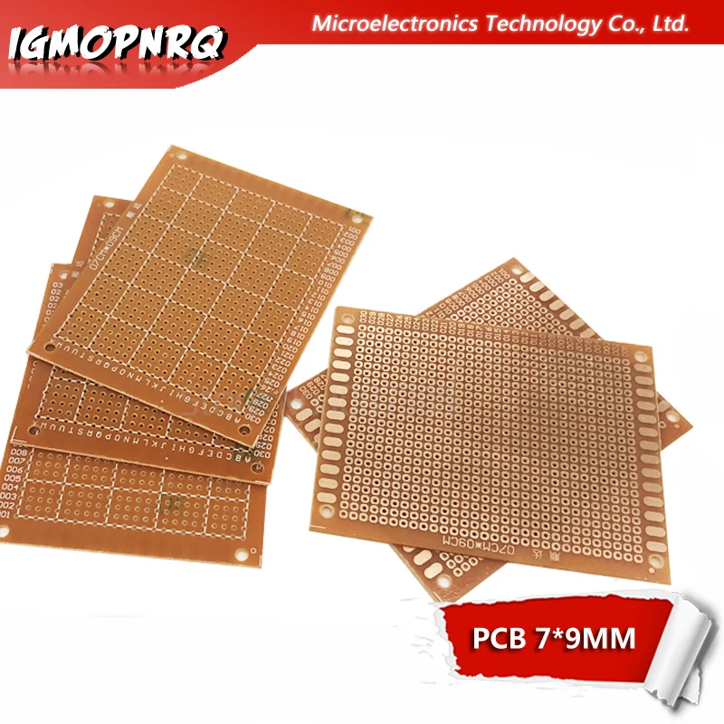 5 шт. 7x9 см 7*9 см DIY Прототип бумага PCB Универсальный Эксперимент Матрица платы