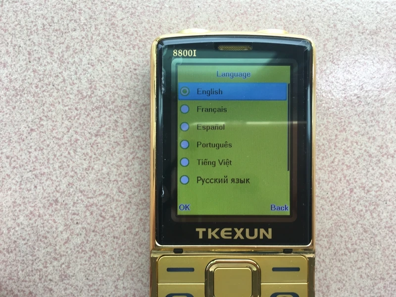 Original TKEXUN 8800 Flip Phone 2.4" Dual Sim Camera MP3 MP4 Dual Torch Real Vibration Magic Voice Luxury Cell Phone