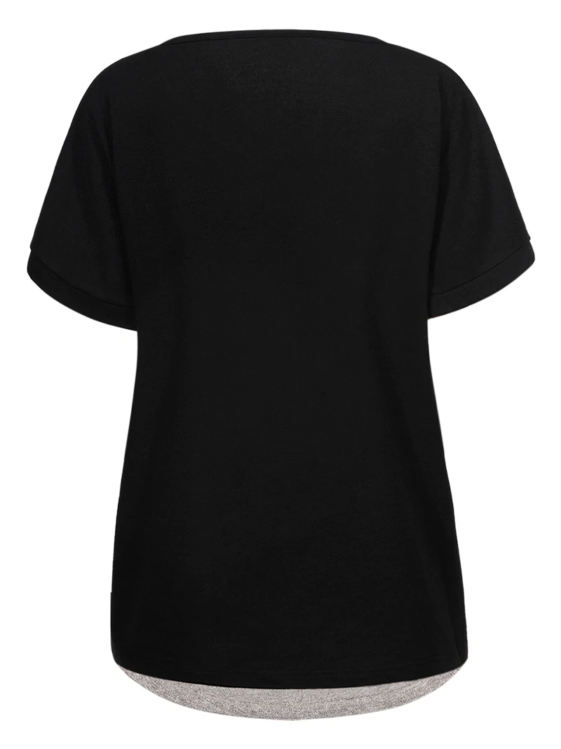 Женские повседневные футболки с коротким рукавом большие размеры GLO-STORY | Женская