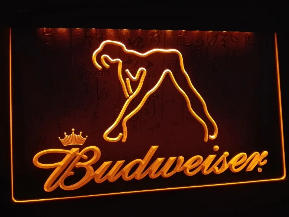 LE133- Budweiser экзотический танцор Стриппер бар световой знак | Дом и сад