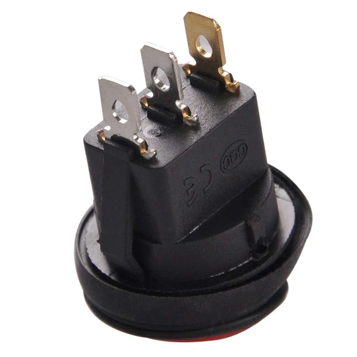 1 предмет красный светодиодный Круглый 12V 3pin включения выключения кулисный