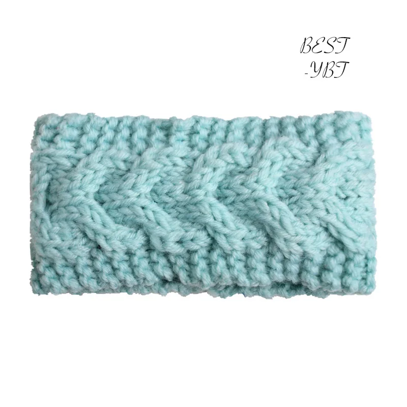 

Winter Warm Ear Protection Headwrap Xmas Girls' Crochet Headband Knitted Solid Color Hairband Head Band Accessories