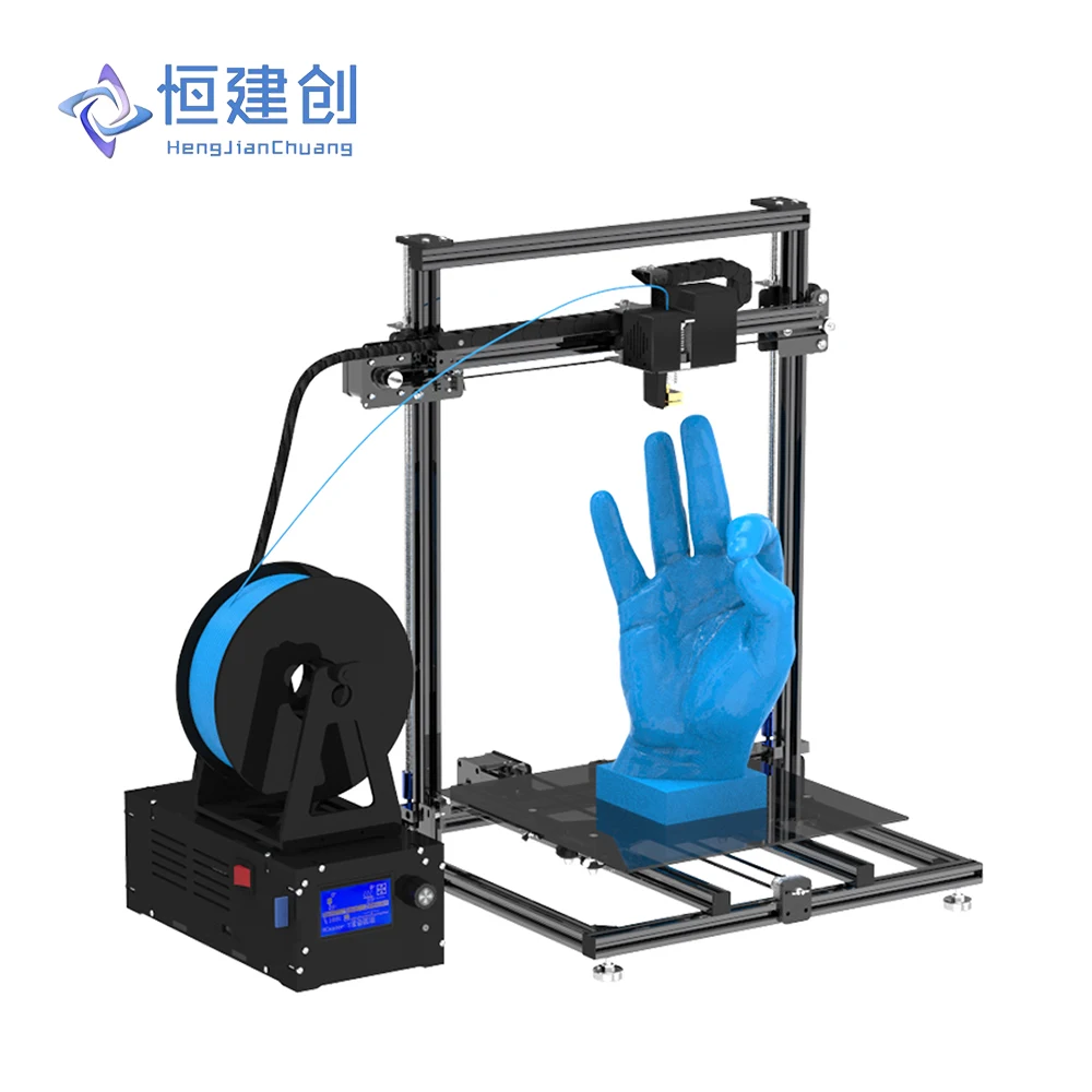 HCmaker 7 3D Printer MK9 Extruder Multi-Language Large Kit DIY High Precision Drucker 3.5 inch Screen PLA ABS | Компьютеры и офис