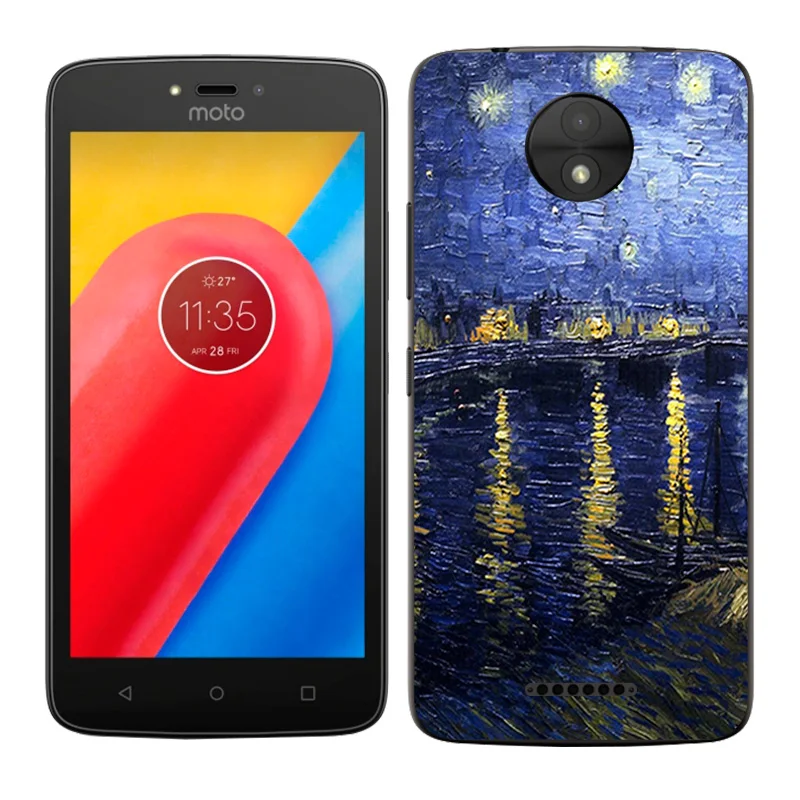 11 Чехол для Motorola Moto C Plus 5," Мягкий силиконовый чехол для телефона с изображением пейзажа для Moto C Plus XT1723 XT1724 - Цвет: 11