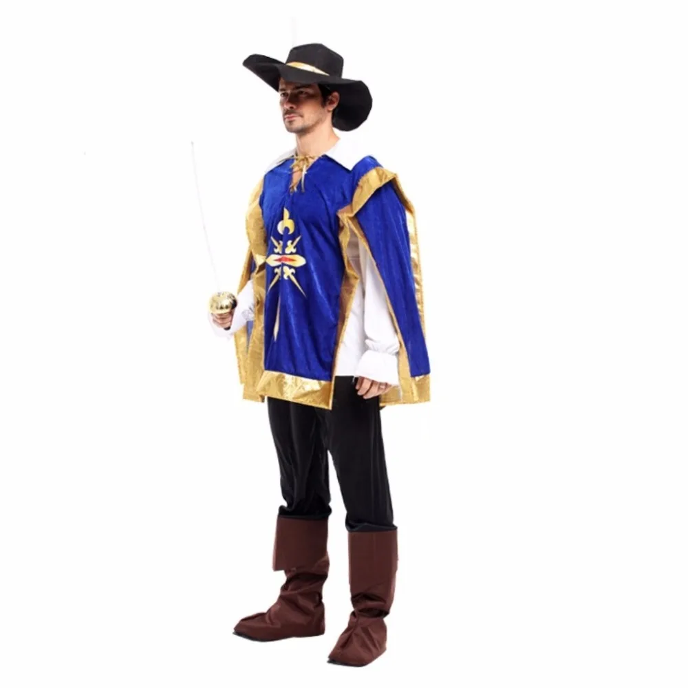 Shanghai Story European Heroic Royal Swordsman Cosplay Costume Men's Clothing Suit With Boots |