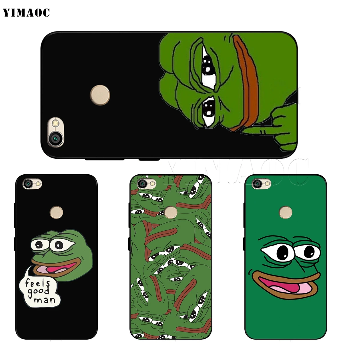 Чехол YIMAOC Pepe the Frog для Xiaomi Redmi mi Note MAX 3 6a 7 6 8 9 go se mi6 mi8 a1 a2 Lite 8A f1|Бамперы| |