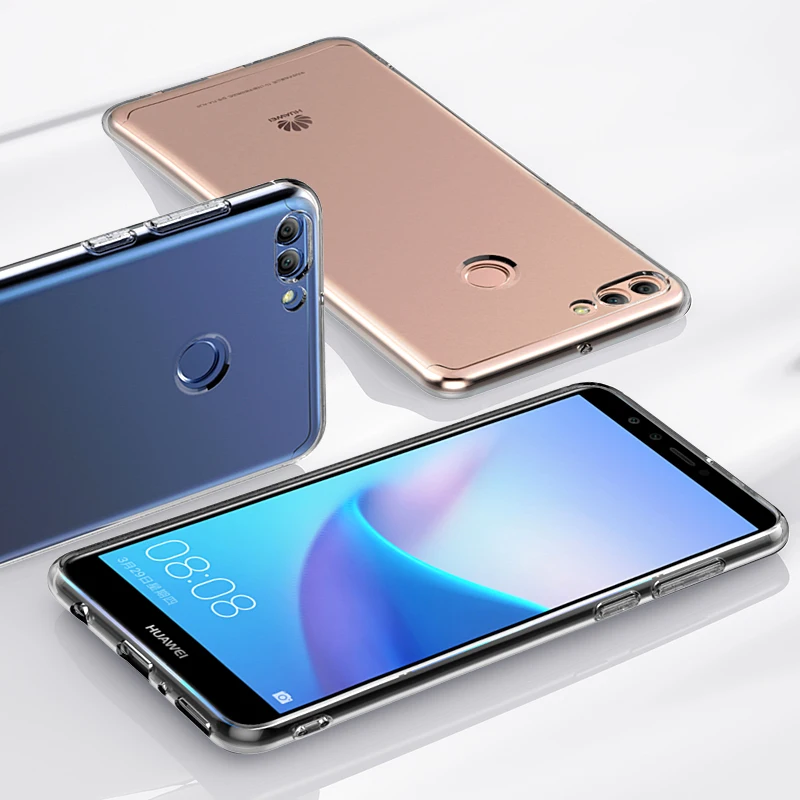 Чехол для Huawei Y9 2018 чехол силиконовый Ультратонкий из ТПУ прозрачный задней
