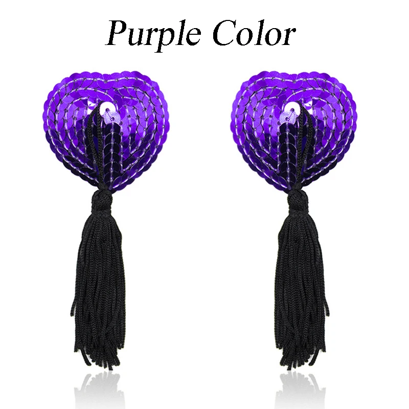 Зажимы для сосков с кисточками в форме сердца блестки бюстгальтер груди