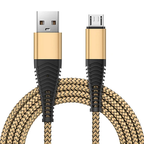 Gold 1 м 2 м 3 м микро USB кабель для быстрой зарядки телефона для samsung S4 S5 S6 S7 Edge для samsung Galaxy A3 A5 A7 - Тип штекера: Gold