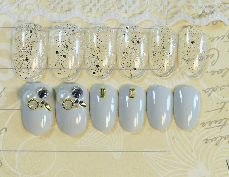 Длинные полное покрытие Ложные кончик ногтя Красочные Профессиональный салон