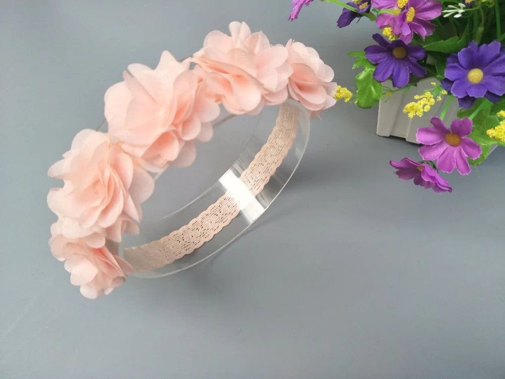 Повязка на голову с кружевными цветами 5 цветов аксессуары для волос девочек |