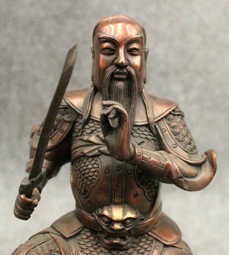 Xd 002200 10 &quotКитайский чистый Бронзовый воин змея черепаха XuanTian ZhenWu император Бог