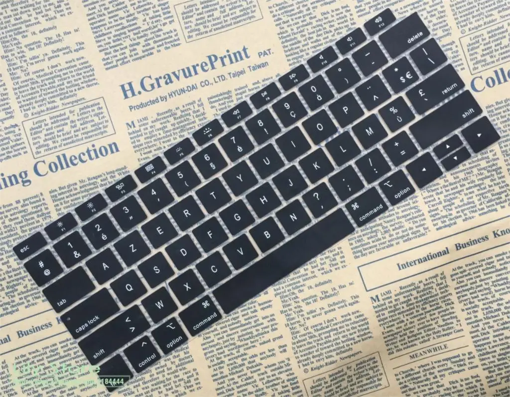 Французский клавир защитный чехол AZERTY для клавиатуры Apple Macbook New Air 13 с дисплеем retina Touch ID A1932