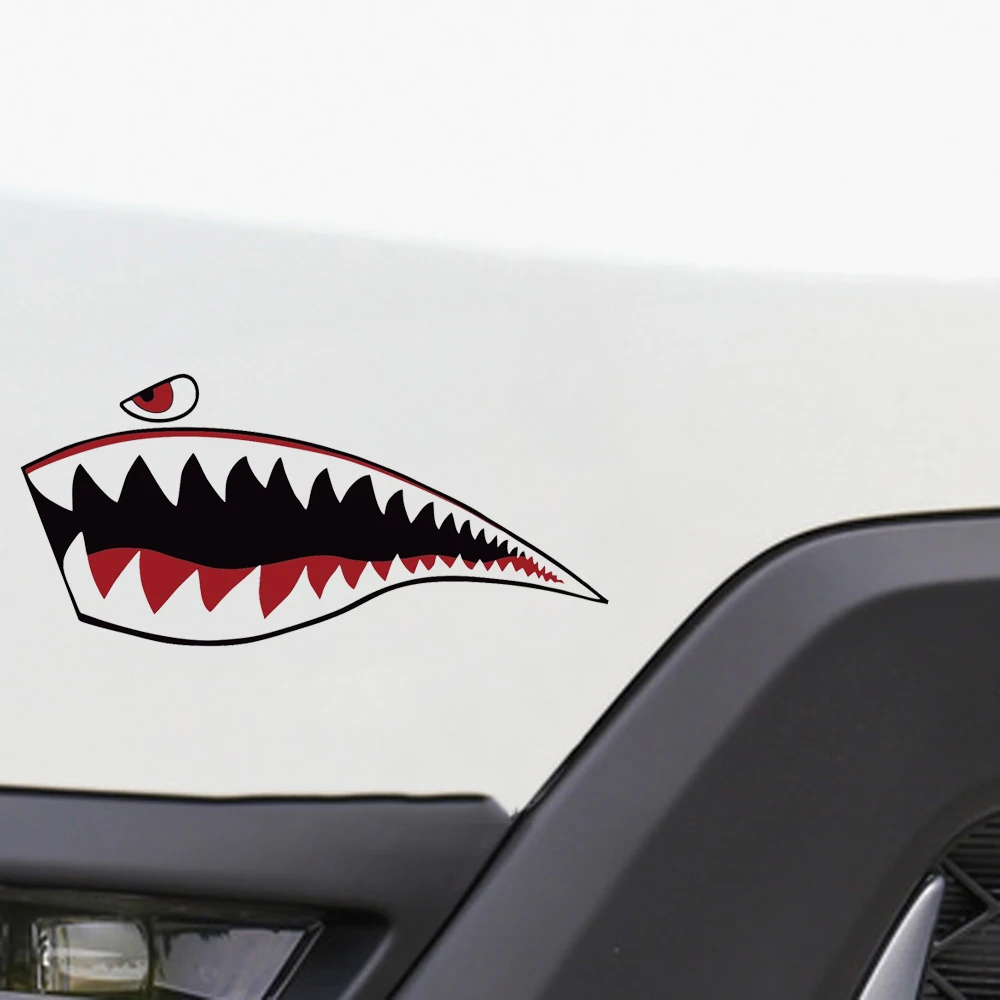 Shark Fighter Vinyl Rubber Bumper Sticker Personality Accessories Decal | Автомобили и мотоциклы