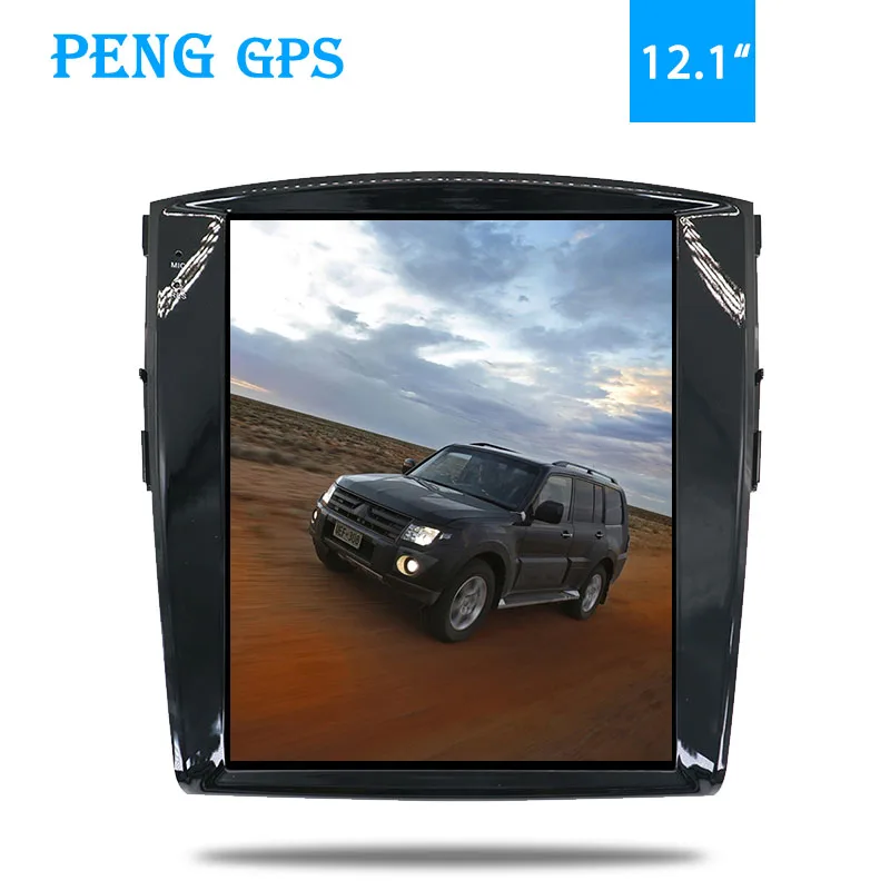 Автомобильный GPS навигатор в стиле Tesla с вертикальным экраном Android 2006 для MITSUBISHI