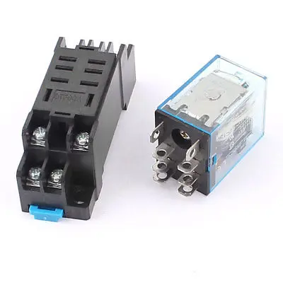 DC 12V 10A Coil Electromagnetic Power Relay Socket w DTF08A Base | Обустройство дома