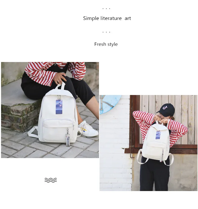 Ins super fire школьный женский корейский стиль Harajuku ulzzang студенческий кампус рюкзак Минималистичная сумка на плечо