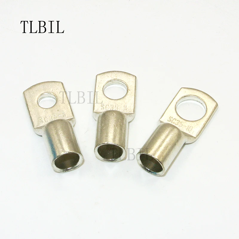 SC4 200 шт. 4mm2 12AWG#8#10 1/" перечисленные сверхмощные наконечники аккумуляторный кабель медные люверсы трубчатые кольцевые клеммные разъемы