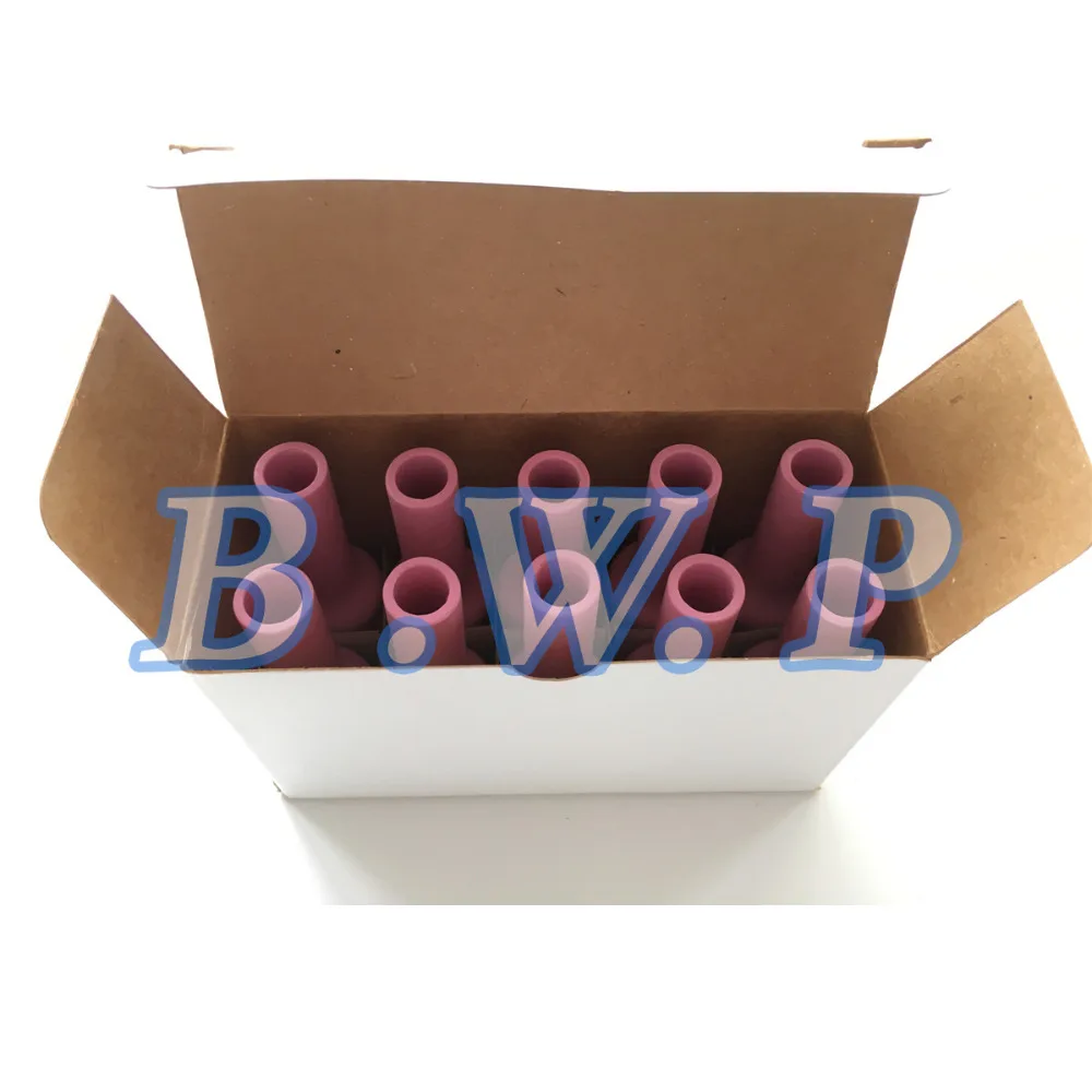 10Pcs Long Alumina Cup Nozzles #6 54N16L For TIG Torch Gas Lens In A-150 200 WP17 18 26 PTA PTW AHP Series | Инструменты