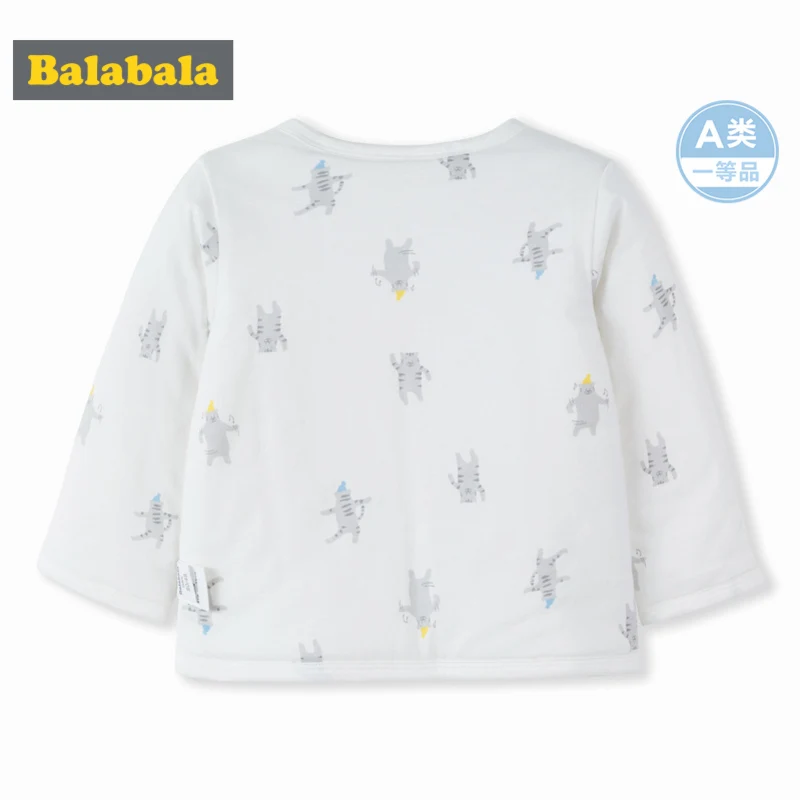 Balabala Infant Baby Boy Girl 100% Cotton Printed Long-Sleeved Shirt with Pockets Front Snap Closure for Newborn Babys |