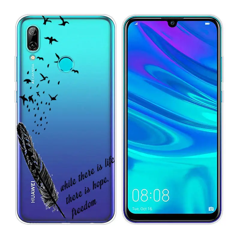 58 Силиконовые чехлы Arvin для huawei P Smart, мягкий прозрачный ТПУ чехол для телефона P Smart, 6,21 дюймов, чехол с рисунком, сумка - Цвет: 58