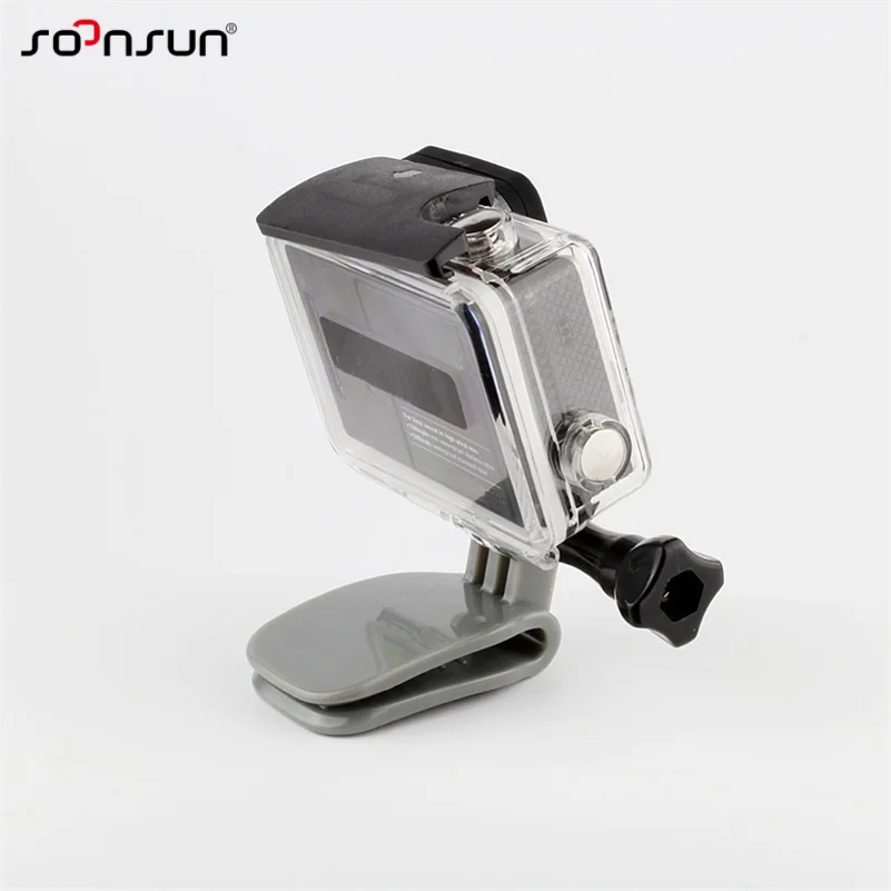 SOONSUN серый Быстрый рюкзак клип крепление крышка быстрый зажим Крепление для Gopro Hero 7 6 5 4 3+ для SJCAM для Xiaomi Yi аксессуары