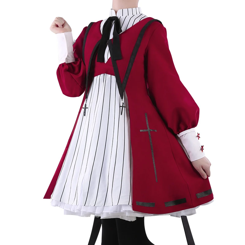 Женский костюм для косплея хора пальто платье чулки и головной убор |