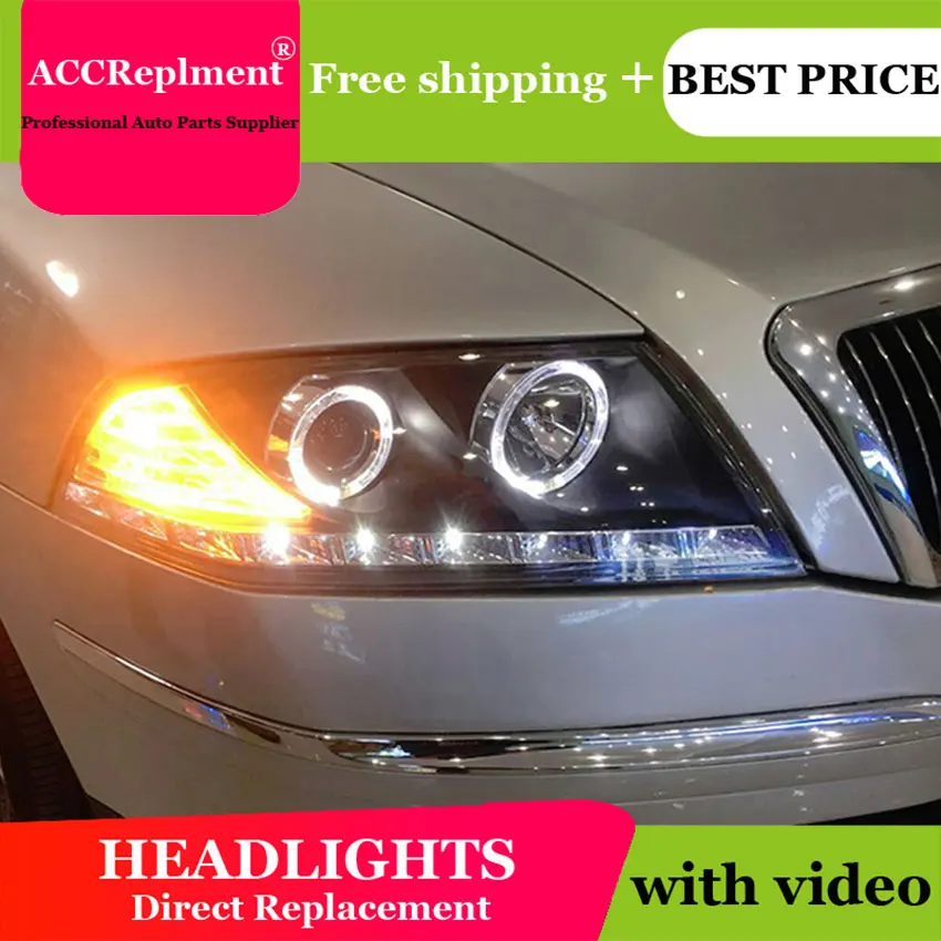 Авто PRO 2007 08 09 превосходные головной светильник s U светодиодный руководство Angel eyes