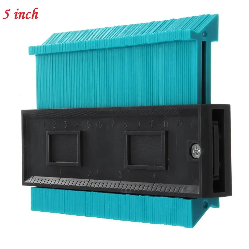 5in 5/6/1" Ширина Пластик профиль копия датчик контур датчик дубликатор duplo и Стандартный Дерево Лазерная маркировочная инструмент в клеточку измерены в ненатянутом ламинат Плитки основные инструменты - Цвет: 5in
