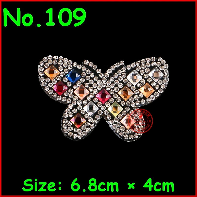1 шт. бабочка Популярные мотивы исправление аппликации из страз с железными