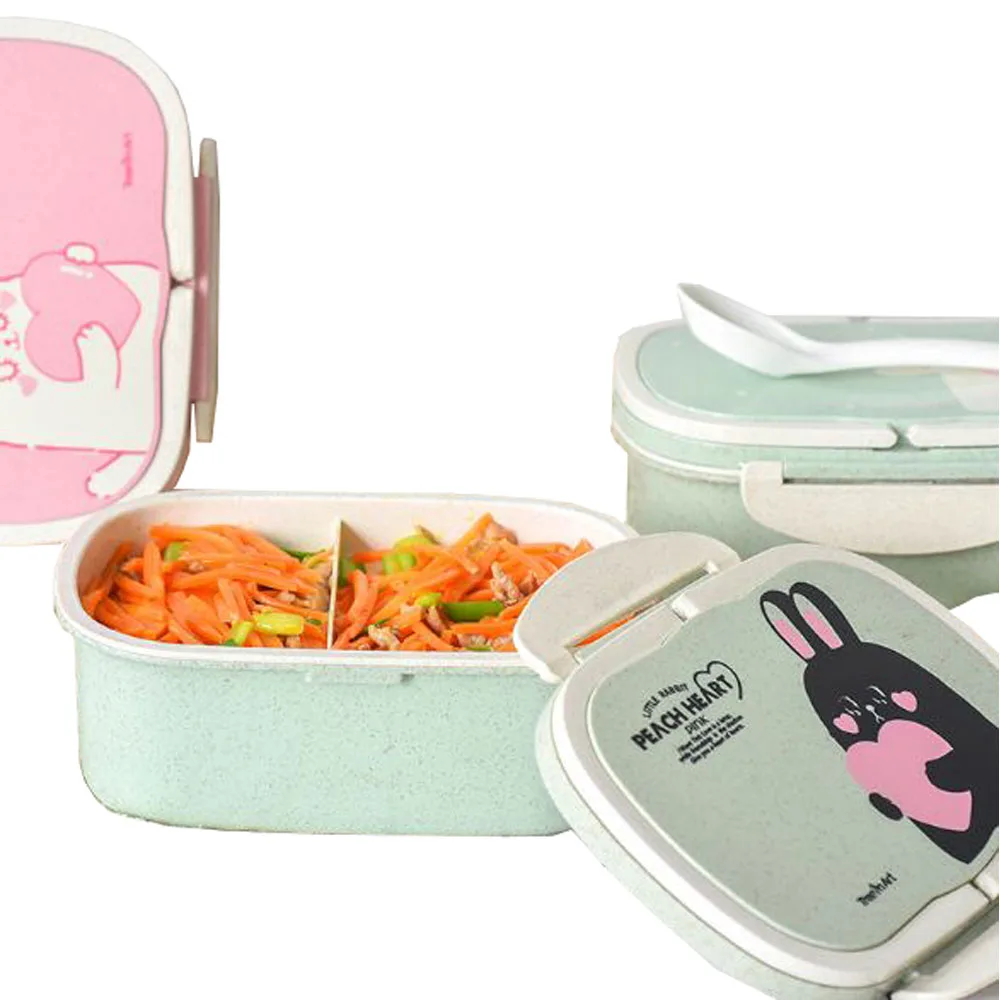 Высокое качество экологичный Ланч-бокс для хранения еды Bento коробки 2 слоя ручка