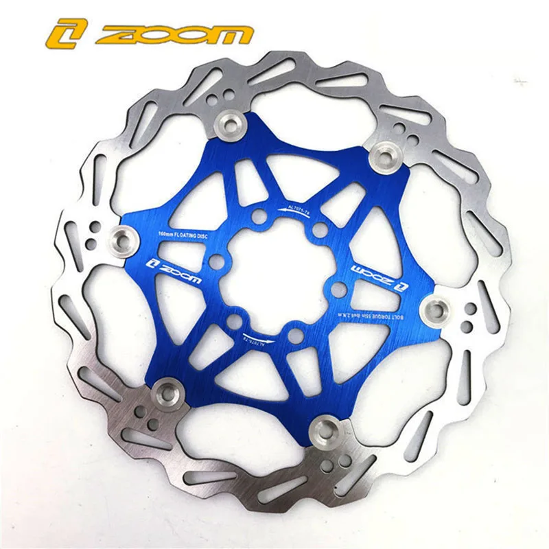 ZOOM горный велосипед MTB DH 6 дюймов 160 мм 180 мм 203 мм плавающий дисковый тормоз ротор велосипедный ротор дисковый тормоз