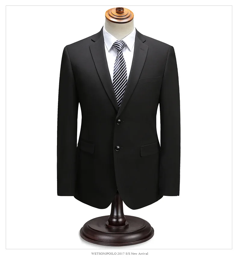 2018 Men Business Suit Slim fit Classic Male Suits Blazers  High-end Brand Custom Two Buttons 2 Pieces(Suit jacket+pants)