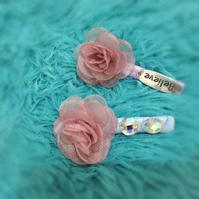 10 шт./лот DIY 4 см материал для волос обожженные края Кружевная аппликация Снежная