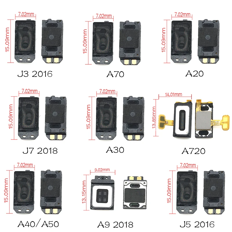50 шт./лот для samsung A9 A8 A6 A7 J7 J6 J8 J4 2018/J3 J5 2016/A20 A30 A40 A50 A70 шлейф динамика звуковой
