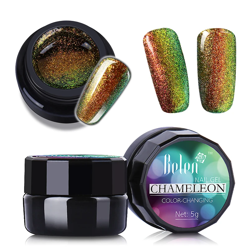 Color 3001 Belen лак для ногтей Хамелеон УФ лак Bling гели для ногтей акриловая краска, лак Хамелеон цвет 3007 или Кисть ручка - Цвет: Color 3001