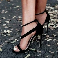 2022 fashion summer women high heeled shoes sexy style women sandals buckle female casual sandals open toe thin heels
