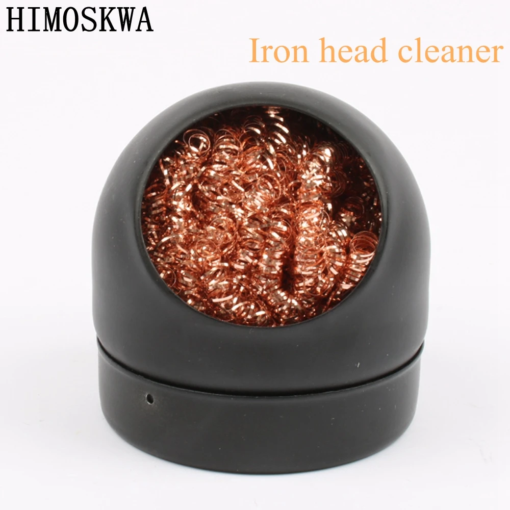 

New 1pcs Wire With Stand Set Welding Soldering Solder Iron Tip Cleaner Cleaning Steel Hot Selling