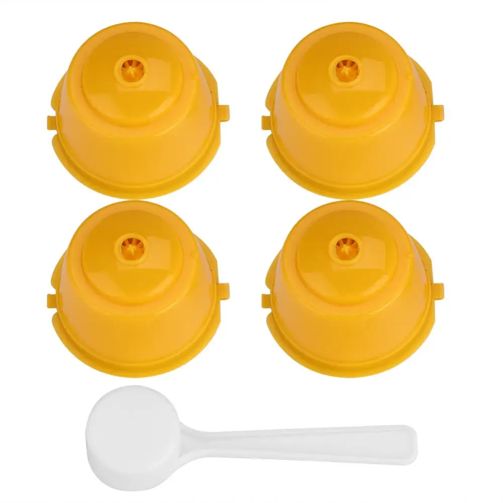 4pc yellow 2/3/4/5/7 шт многоразовые многоразового использования Magic Кофе капсула nescafe combinacapsule капсульный держатель Nespresso для Кофе машины для изготовления - Цвет: 4pc yellow