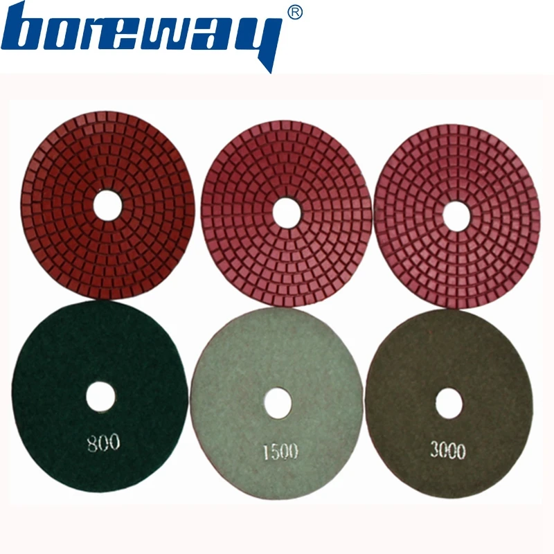 Полировальная абразивная накладка 7 шт./лот 80/100/125 мм|abrasive pad|stone polishingstone polishing abrasives
